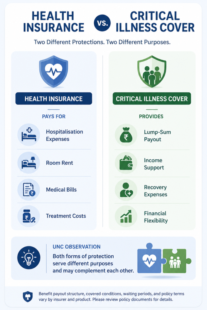 Health insurance vs critical illness cover